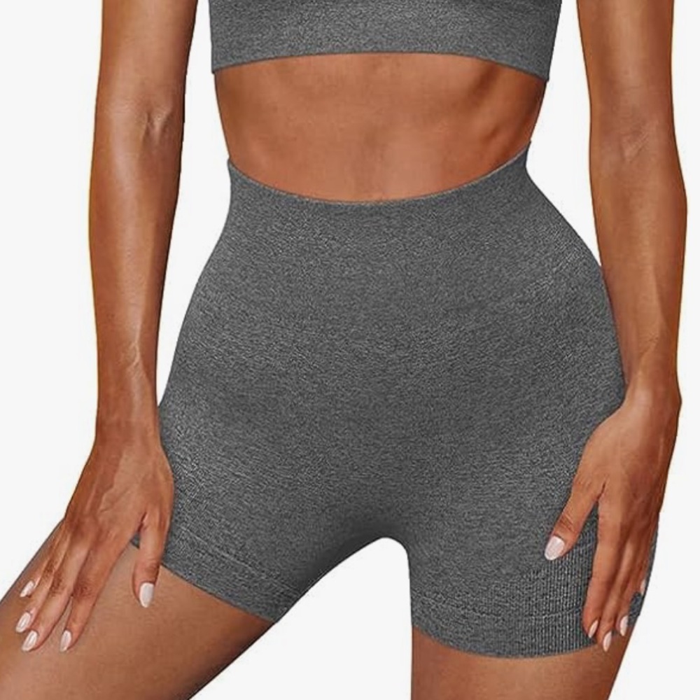 grey biker shorts size S